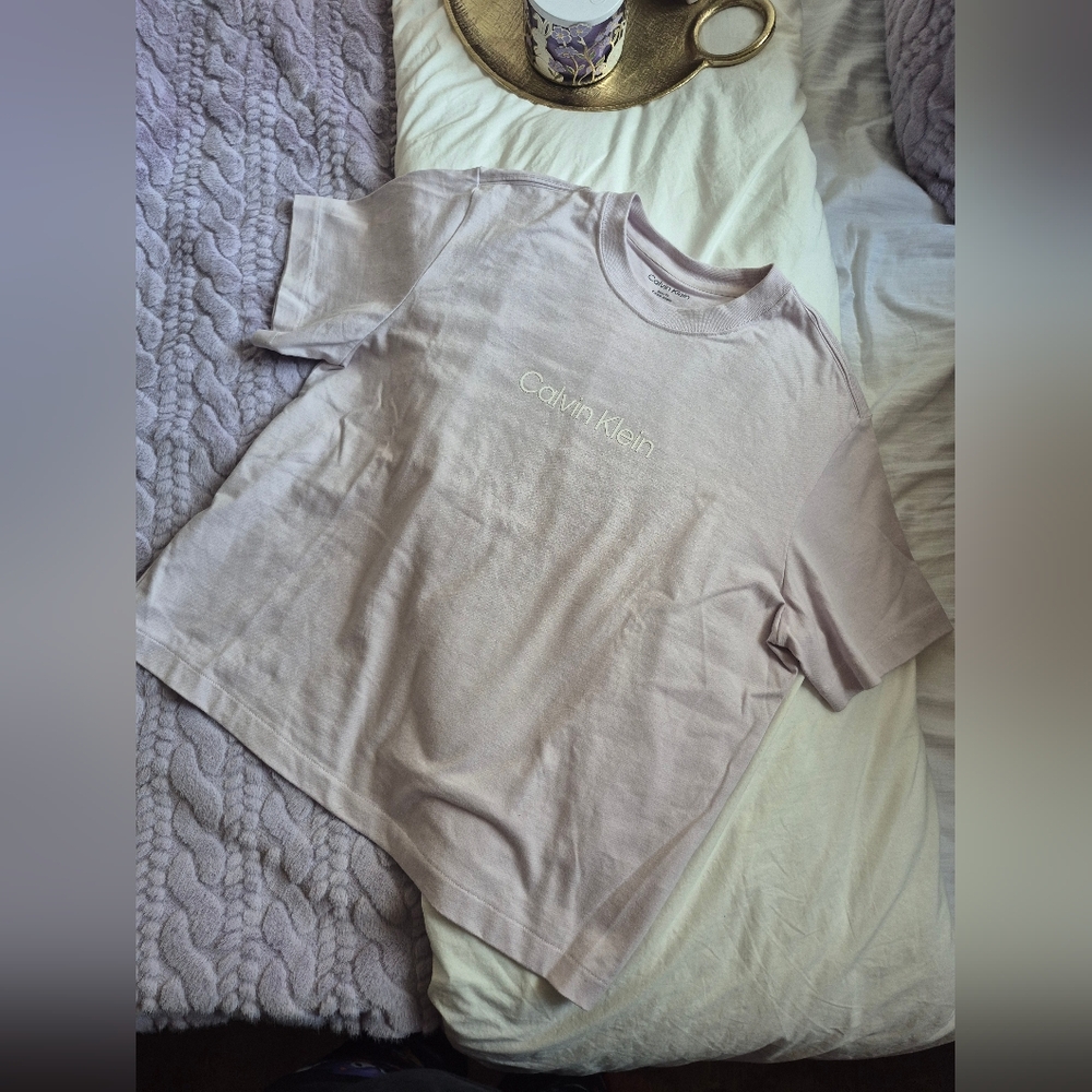 Calvin Klein Purple Boxy T Shirt